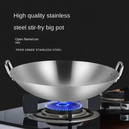 Picture of 43cm High Quality Stainless Steel Fry Pan - BB-7022