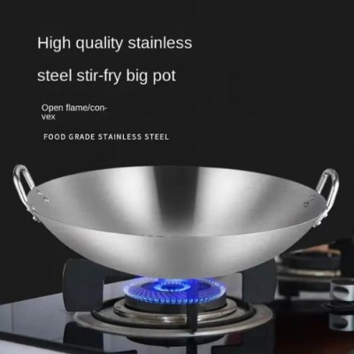 Picture of 43cm High Quality Stainless Steel Fry Pan - BB-7022