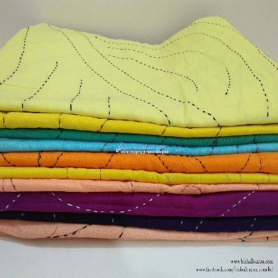 Picture of Combo Pack of 6 Pieces Baby Nokshi Katha - Multicolor Picture of Combo Pack of 6 Pieces Baby Nokshi Katha - Multicolor