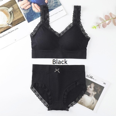 Picture of Seamless Comfy sports Bra Panty ,V-neck sexy bra Panty ladies underwear women