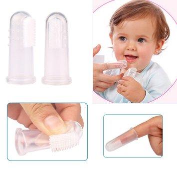 Picture of Silicone Baby Finger Tooth Tongue Cleaner Brush with Box 1 Pcs By Beloved Beauty
