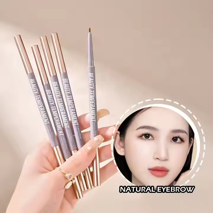 Picture of Natural Double Heads Automatic Waterproof Eyebrow Pencil With Eyebrow Brush Picture of Natural Double Heads Automatic Waterproof Eyebrow Pencil With Eyebrow Brush
