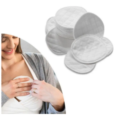 Picture of 4-Pcs Washable Reusable Pure Cotton anti-leakage overflow Soft cotton BreastPad - Picture of 4-Pcs Washable Reusable Pure Cotton anti-leakage overflow Soft cotton BreastPad -