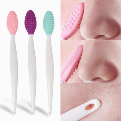 Picture of 1-Pcs Silicone Face Cleansing Brush Effective Nose Exfoliator Blackhead Removal Soft Deep Cleaning Brush Face Scrub Massage Picture of 1-Pcs Silicone Face Cleansing Brush Effective Nose Exfoliator Blackhead Removal Soft Deep Cleaning Brush Face Scrub Massage