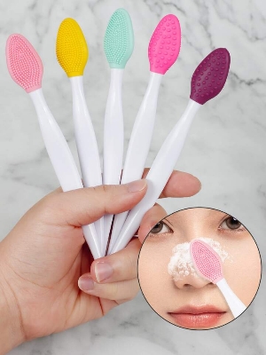 Picture of 1-Pcs Silicone Face Cleansing Brush Effective Nose Exfoliator Blackhead Removal Soft Deep Cleaning Brush Face Scrub Massage Picture of 1-Pcs Silicone Face Cleansing Brush Effective Nose Exfoliator Blackhead Removal Soft Deep Cleaning Brush Face Scrub Massage