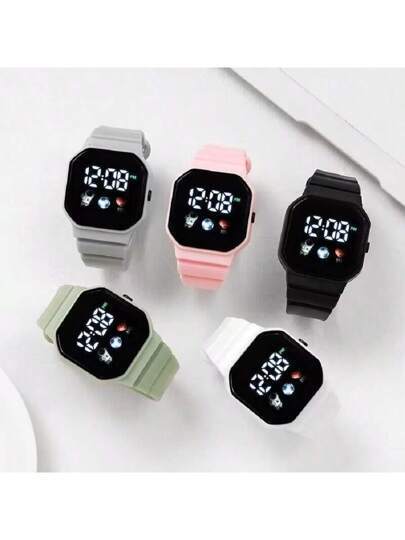 Picture of Children's Astronaut Electronic Watch Simple LED Display Fashion Silicone Watch Band Square Cute Fashion Kids Electronic Watches 1Pcs Picture of Children's Astronaut Electronic Watch Simple LED Display Fashion Silicone Watch Band Square Cute Fashion Kids Electronic Watches 1Pcs