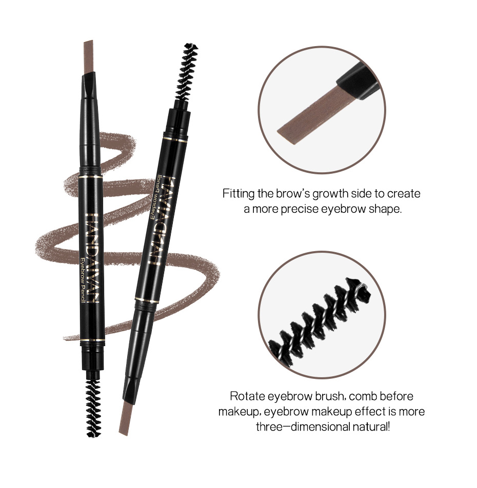 Picture of Automatic Waterproof Double Headed Eyebrow Pencil With Brush (HANDAIYAN) Picture of Automatic Waterproof Double Headed Eyebrow Pencil With Brush (HANDAIYAN)