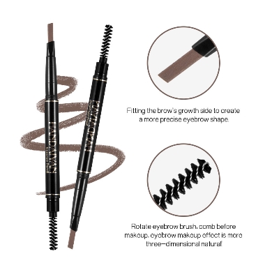 Picture of Automatic Waterproof Double Headed Eyebrow Pencil With Brush (HANDAIYAN) Picture of Automatic Waterproof Double Headed Eyebrow Pencil With Brush (HANDAIYAN)