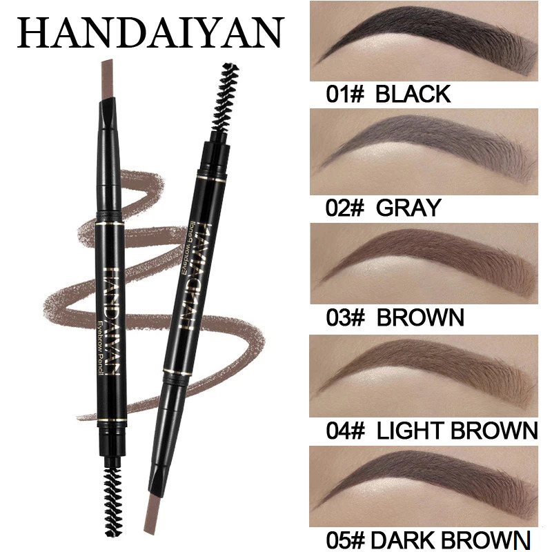 Picture of Automatic Waterproof Double Headed Eyebrow Pencil With Brush (HANDAIYAN) Picture of Automatic Waterproof Double Headed Eyebrow Pencil With Brush (HANDAIYAN)