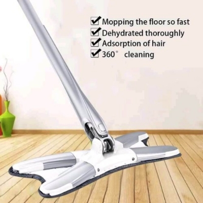 Picture of 360 Degree X-Type Self Wringing Floor Cleaning Flat Mop - BB-6390