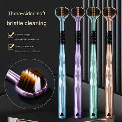Picture of 360° Three-sided Soft Bristle Toothbrush Portable Travel Dental Oral Care china scientific V toothbrush Picture of 360° Three-sided Soft Bristle Toothbrush Portable Travel Dental Oral Care china scientific V toothbrush