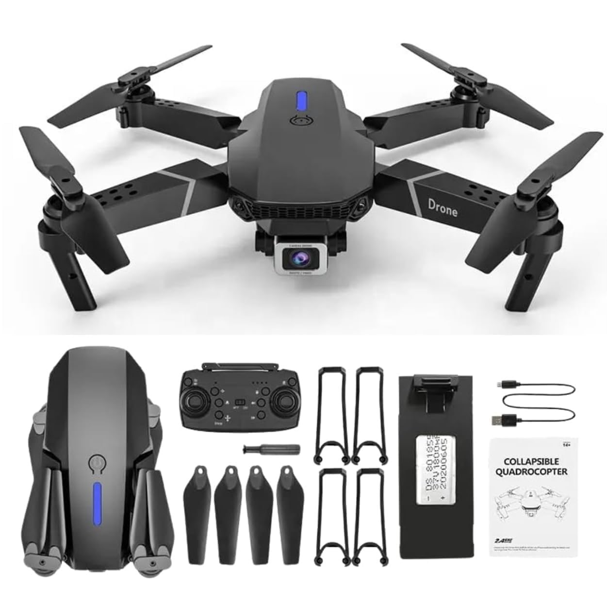 Picture of New E88 Pro Max/ EVO Drone With Brushless Motor, Dual Battery HD Dual Camera Optical Flow Perfect For any Age. Drone Camera / Drone  Picture of New E88 Pro Max/ EVO Drone With Brushless Motor, Dual Battery HD Dual Camera Optical Flow Perfect For any Age. Drone Camera / Drone