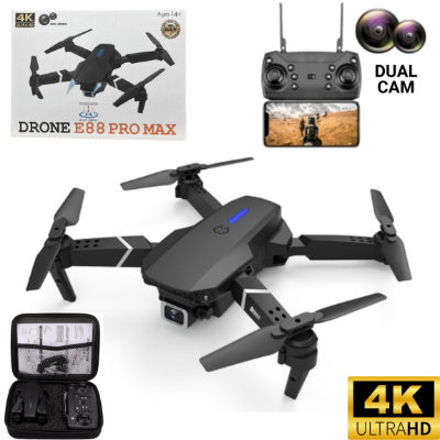 Picture of New E88 Pro Max/ EVO Drone With Brushless Motor, Dual Battery HD Dual Camera Optical Flow Perfect For any Age. Drone Camera / Drone  Picture of New E88 Pro Max/ EVO Drone With Brushless Motor, Dual Battery HD Dual Camera Optical Flow Perfect For any Age. Drone Camera / Drone