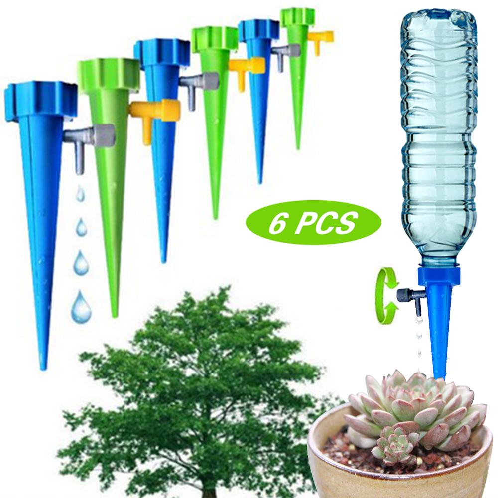 Picture of 10pcs or 5Pcs  Plant Auto Watering Spike with Control Valve Automatic Irrigation Water Spike Dripper Picture of 10pcs or 5Pcs  Plant Auto Watering Spike with Control Valve Automatic Irrigation Water Spike Dripper