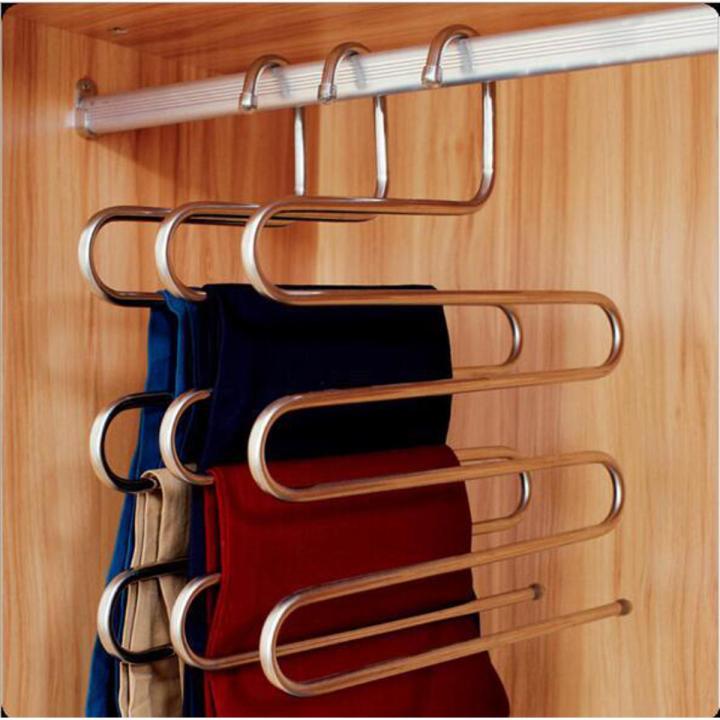 Picture of 5 layers S Shape MultiFunctional Clothes Hangers Pants Storage Hangers 1pcs Picture of 5 layers S Shape MultiFunctional Clothes Hangers Pants Storage Hangers 1pcs
