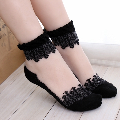 Picture of Premium Quality Comfortable Bamboo Fiber Socks for Women-Black Picture of Premium Quality Comfortable Bamboo Fiber Socks for Women-Black