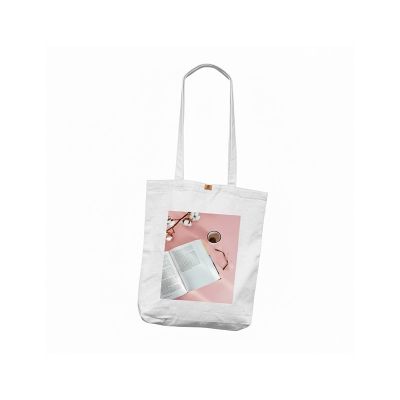 Picture of Large Canvas Zipper Tote Bag for Women – Versatile Bag for College, Work, University, & Gym Picture of Large Canvas Zipper Tote Bag for Women – Versatile Bag for College, Work, University, & Gym