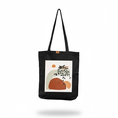 Picture of SamiaCrafts Beautiful Leaf Designed Cotton Canvas Tote Bag with Zipper for Women Hand Shoulder Everyday Daily Shopping Bag - School College University Students Picture of SamiaCrafts Beautiful Leaf Designed Cotton Canvas Tote Bag with Zipper for Women Hand Shoulder Everyday Daily Shopping Bag - School College University Students