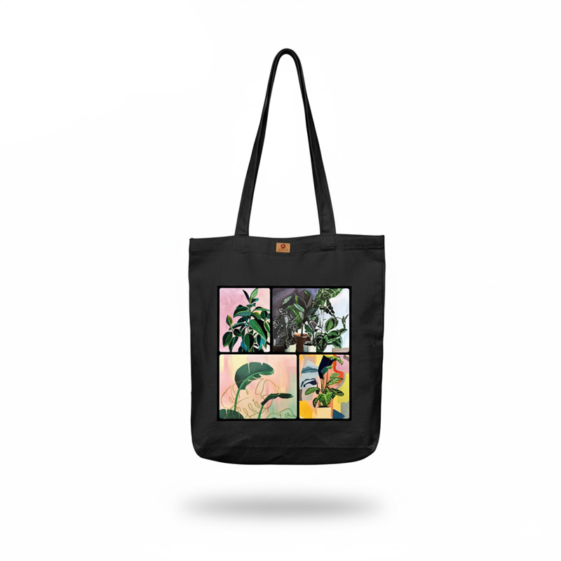 Picture of SamiaCrafts Versatile Canvas Tote Bag with Zipper for Women – Perfect for University, College, and Everyday Use