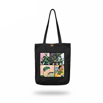 Picture of SamiaCrafts Versatile Canvas Tote Bag with Zipper for Women – Perfect for University, College, and Everyday Use