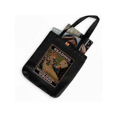 Picture of SamiaCrafts Reading Designed Cotton Canvas Tote Bag With Zipper for Women & Ladies of School College University Students Stylish Modern Picture of SamiaCrafts Reading Designed Cotton Canvas Tote Bag With Zipper for Women & Ladies of School College University Students Stylish Modern