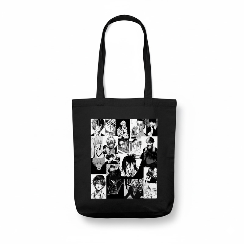 Picture of Samia Craft Anime Designed Cotton Canvas Tote Bag with Zipper for School College University and Anime Lover Picture of Samia Craft Anime Designed Cotton Canvas Tote Bag with Zipper for School College University and Anime Lover