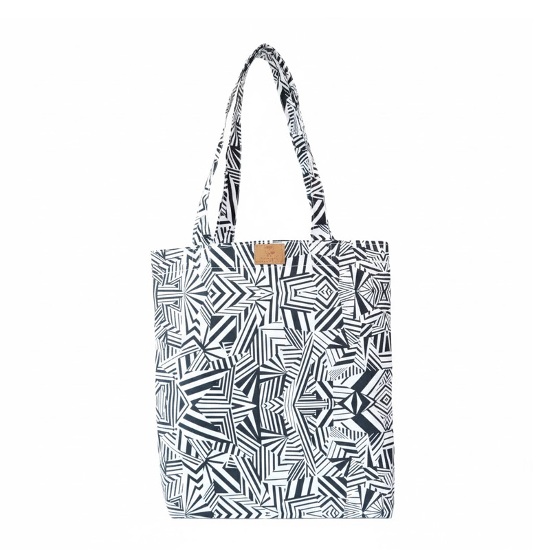 Picture of SamiaCrafts Custom Experience - Stylish Long-Handled Tote Bag with Zipper: Abstract Printed Tote Bag - Couture - High-end - Understated Sophistication Picture of SamiaCrafts Custom Experience - Stylish Long-Handled Tote Bag with Zipper: Abstract Printed Tote Bag - Couture - High-end - Understated Sophistication