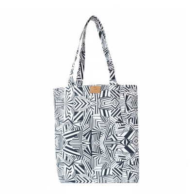 Picture of SamiaCrafts Custom Experience - Stylish Long-Handled Tote Bag with Zipper: Abstract Printed Tote Bag - Couture - High-end - Understated Sophistication Picture of SamiaCrafts Custom Experience - Stylish Long-Handled Tote Bag with Zipper: Abstract Printed Tote Bag - Couture - High-end - Understated Sophistication