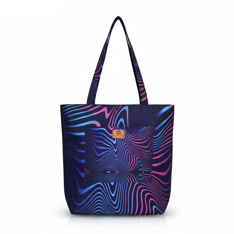 Picture of SamiaCraft Tech Abstract Wave Lines Printed Stylish Professional Top Handle Shoulder Bags for Women and Girls Picture of SamiaCraft Tech Abstract Wave Lines Printed Stylish Professional Top Handle Shoulder Bags for Women and Girls
