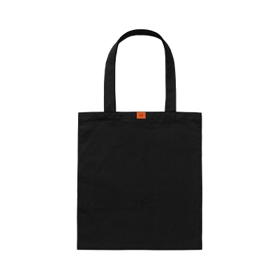 Picture of Samia Crafts 13/14 Fashionable Simple Plain Solid Black Color Top Handle Stylish Canvas Tote Bag With Zipper - Hand and Shoulder Bag