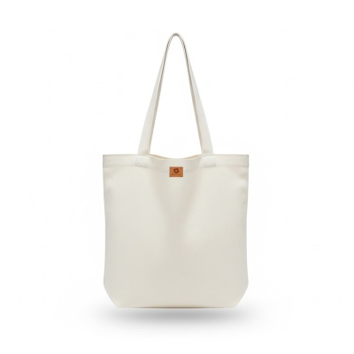 Picture of Samia Crafts 13/14Inc Fashionable Top Handle Canvas Tote Bag - Simple Plain Solid Color Best Fabric & Shopping Bag For Daily Use