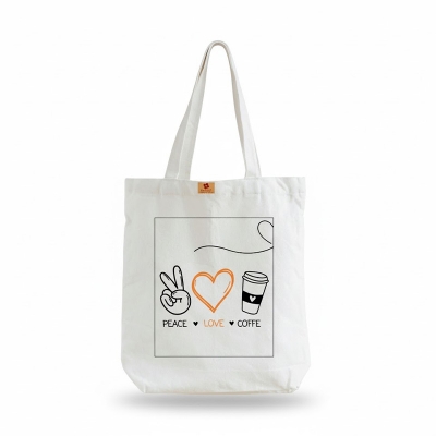 Picture of Samia Crafts valentine's Canvas Tote Bag with Zipper