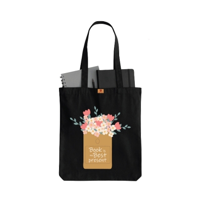 Picture of Samia Craft Printed Tote Bag with Zipper - Canvas Tote Bag with Zipper Closure for Women for School, College, University Students - SamiaCrafts