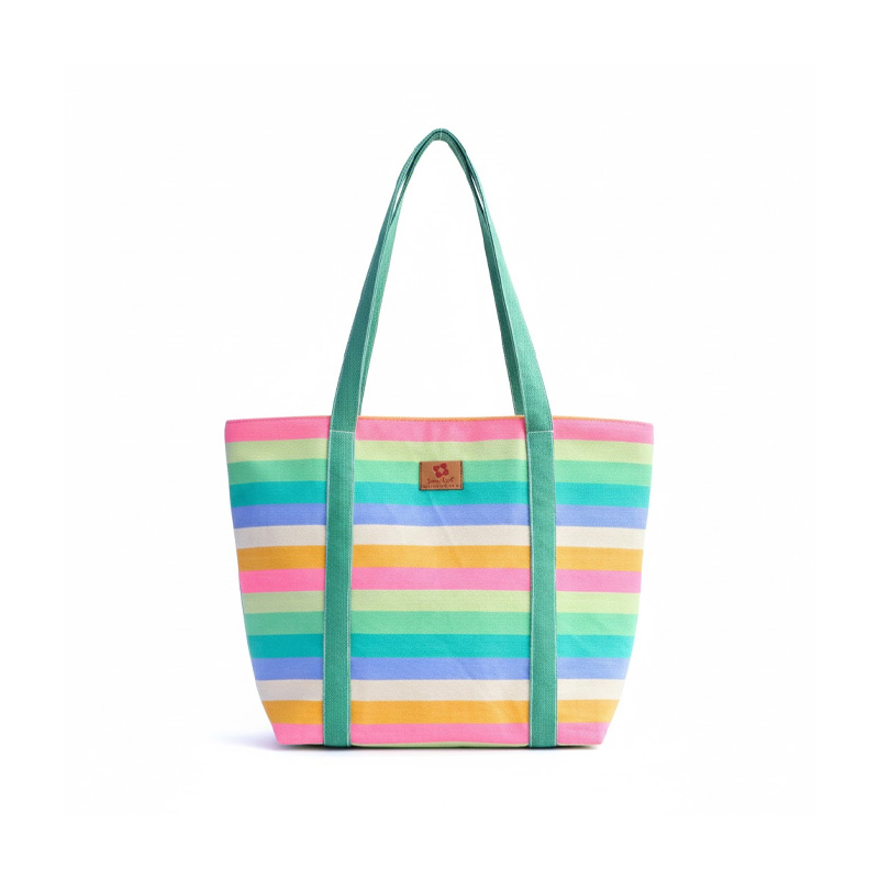 Picture of Samia Craft Unique Design Cotton Canvas Tote Bag for Girls with Zipper – Small Tote for University and Shopping