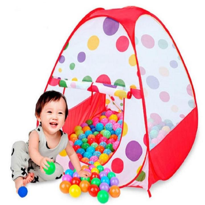 Picture of Foldable Kids Indoor/outdoor Pop Up Play Tent House Toy with 100 Colored Plastic Balls