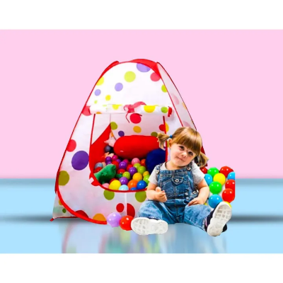 Picture of Foldable Kids Indoor/outdoor Pop Up Play Tent House Toy with 100 Colored Plastic Balls