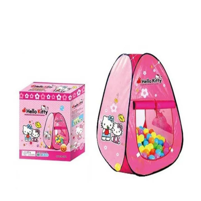 Picture of Beautiful Frozen/Hello Kitty Tent House With 100+ Ball. blue/Pink Colour and Family Colour