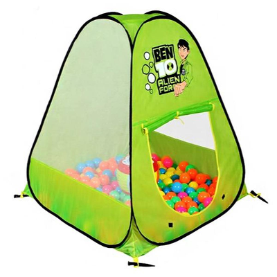 Picture of Foldable Kids Indoor/outdoor Pop Up Ben ten Tent House Toy with 100 Colored Plastic Balls