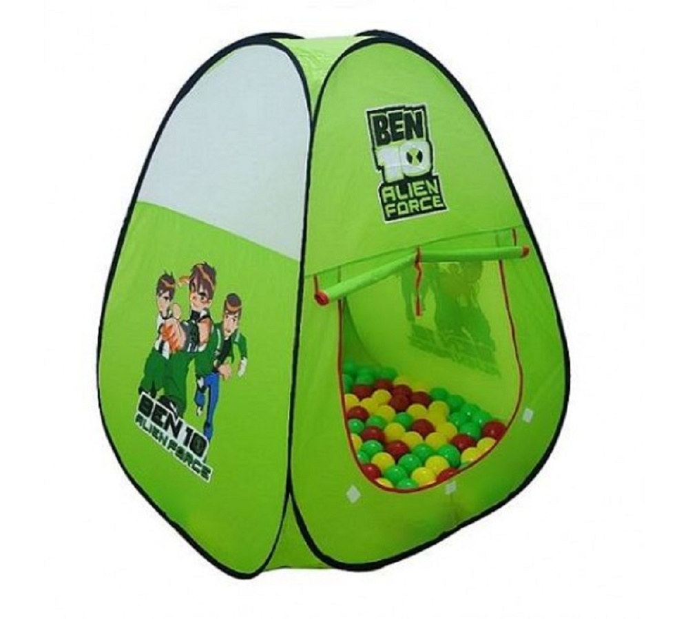 Picture of Foldable Kids Indoor/outdoor Pop Up Ben ten Tent House Toy with 100 Colored Plastic Balls