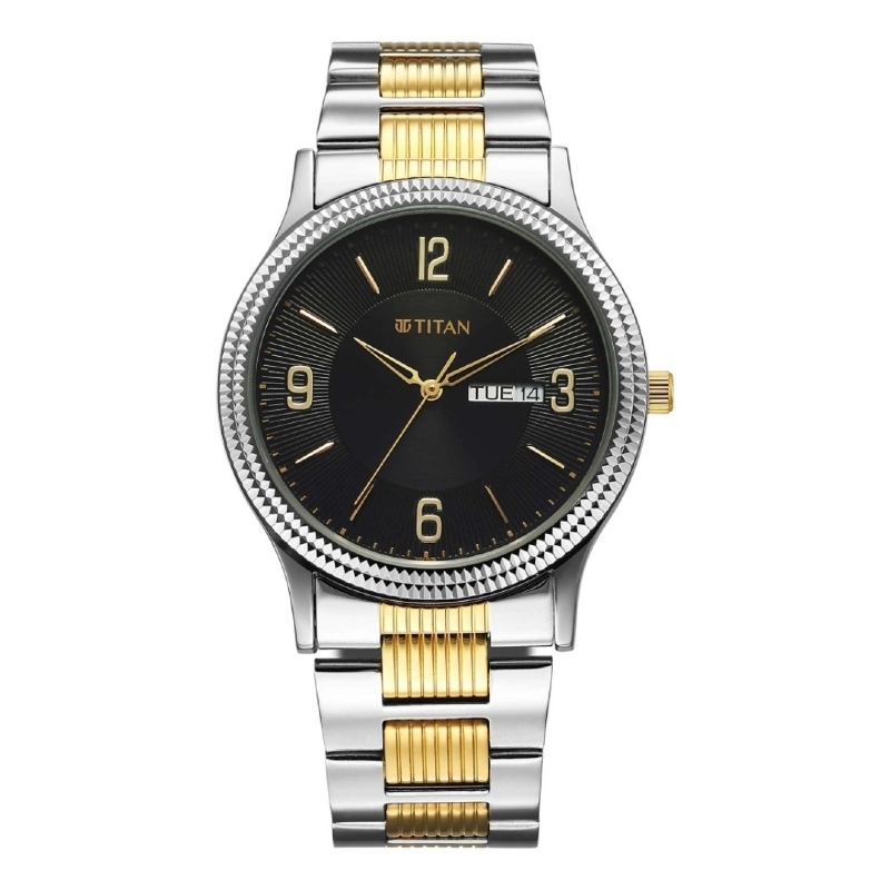 Picture of Titan 1650Bm04 Black Dial Analog Watch For Men