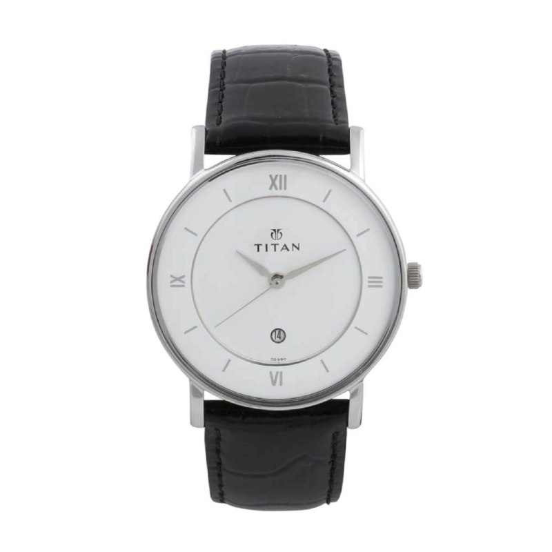 Picture of Titan 9162Sl04 Classic White Dial Analog Watch For Men