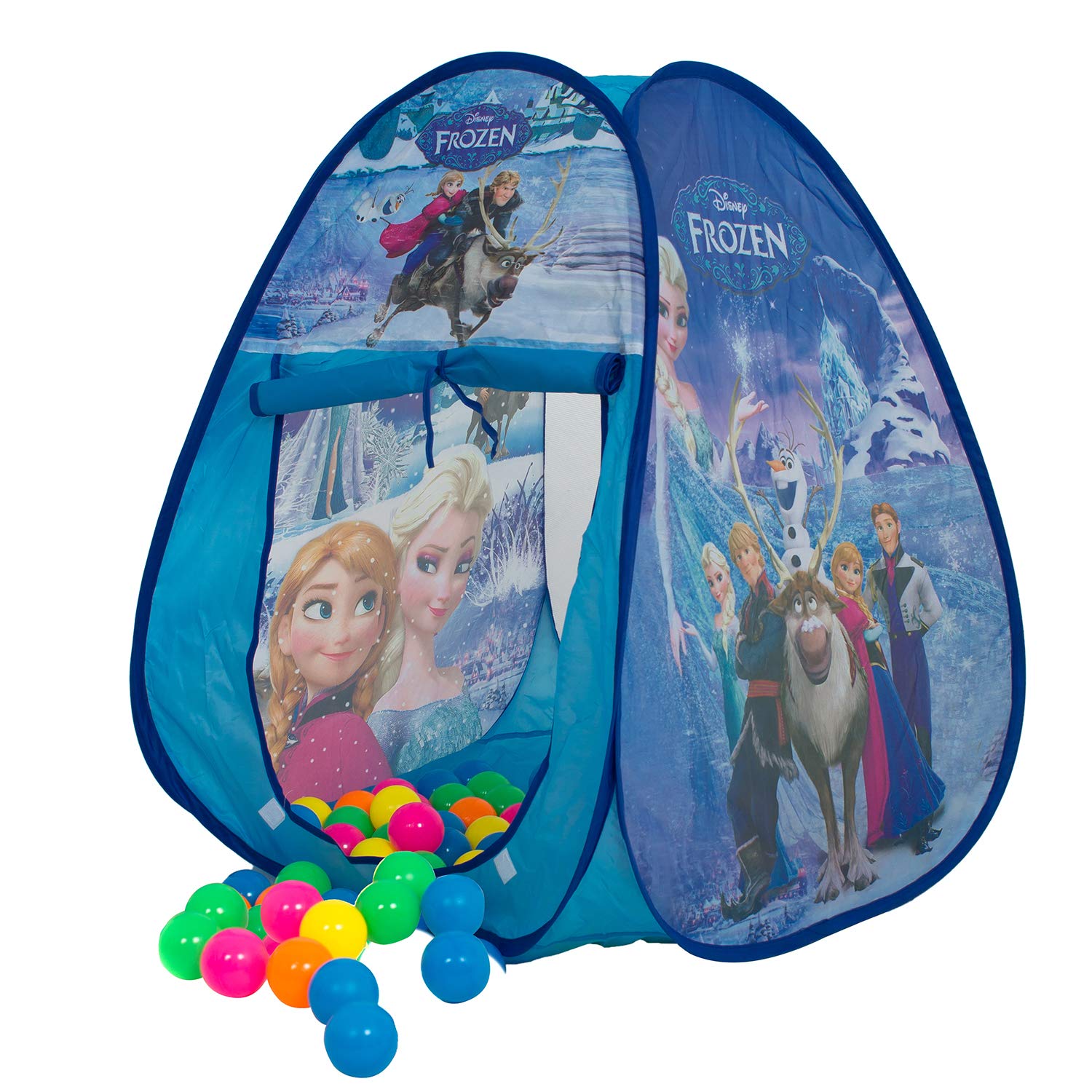 Picture of Foldable Kids Indoor/outdoor Pop Up Play Frozen Tent Toy with 100 Colored Plastic Balls