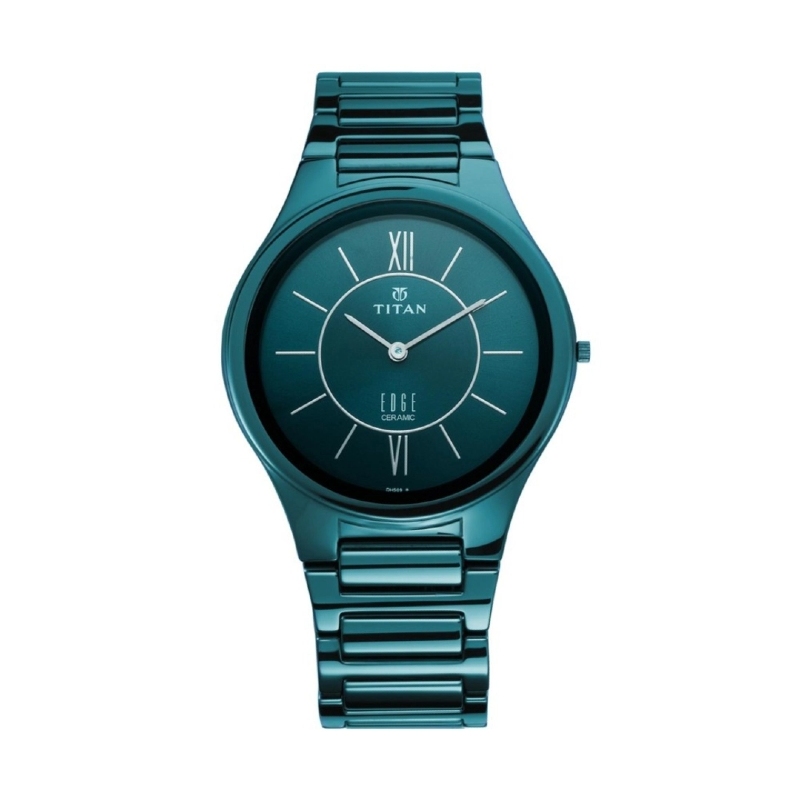 Picture of Titan 1696Qc03 Slimmest Ceramic Blue Dial Men'S Watch