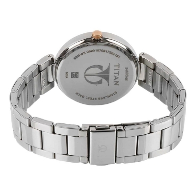 Picture of Titan 2480Km01 Workwear Rose Gold Dial Fashion Ladies Watch