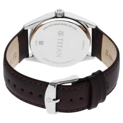 Picture of Titan Workwear Workwear Brown Dial Analog Leather Strap Watch Men (1866Sl02)