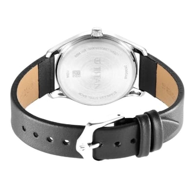 Picture of Titan 2639Sl13 Buy Online Workwear Black Dial Women Watch With Leather Strap