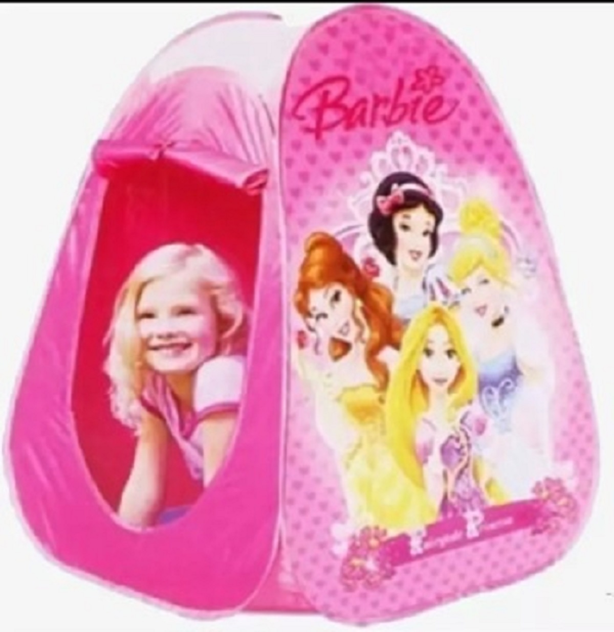 Picture of Foldable Kids Indoor/outdoor Pop Up Play Barbie Tent Toy with 100 Colored Plastic Balls