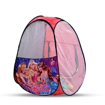 Picture of Foldable Kids Indoor/outdoor Pop Up Play Barbie Tent Toy with 100 Colored Plastic Balls