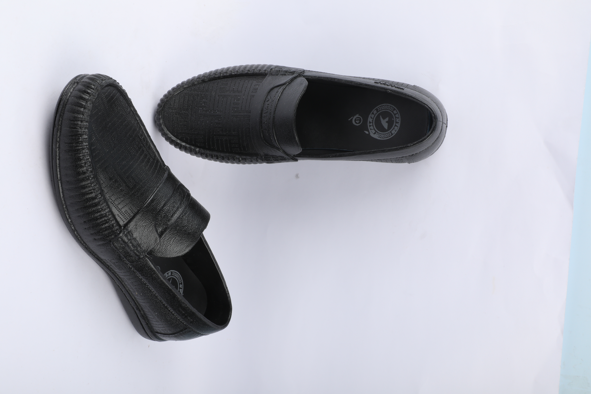 Picture of Mens Water Proof Premium Moccasin Shoe-Black-MKT