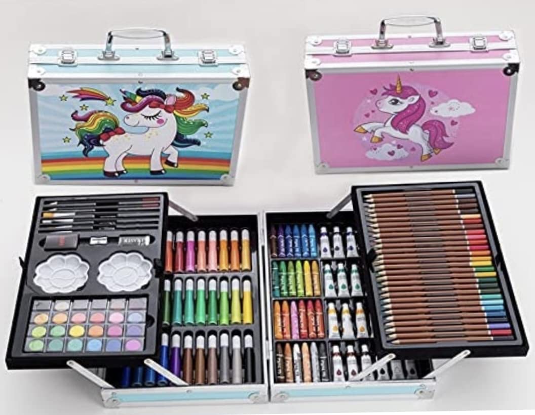 Picture of 145 PCS Unicorn Color Art set box for drawing 145 Art Set For Kids Mix Media Art set (Any Color) Picture of 145 PCS Unicorn Color Art set box for drawing 145 Art Set For Kids Mix Media Art set (Any Color)